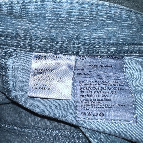 AG Adriano Goldschmied - Mens 34 Protege Straight Cut-Off Shorts - Blue Corduroy - Picture 8 of 8